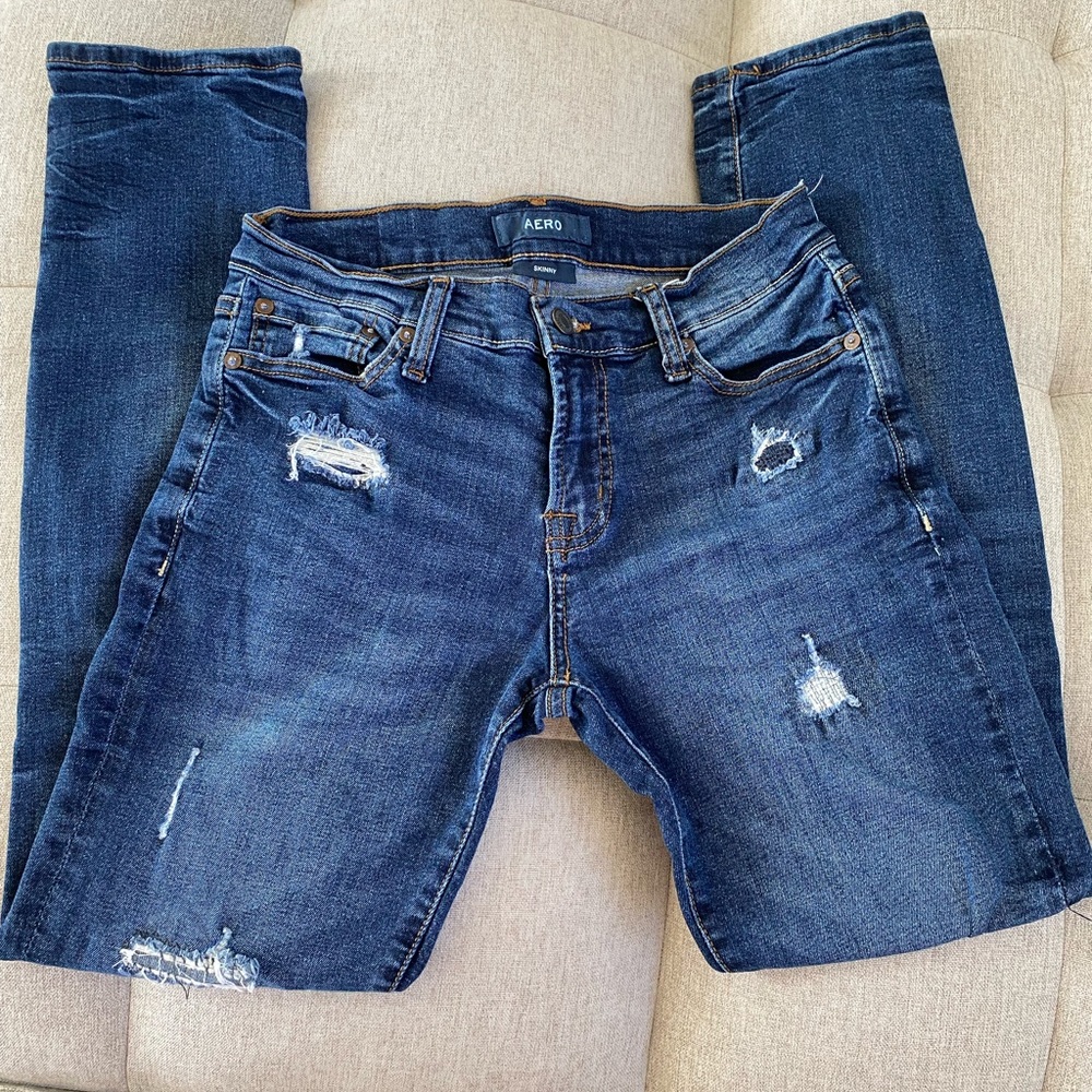 AERO Skinny Ripped Jeans